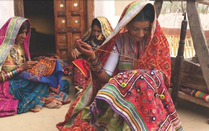 Artisan at work on traditional craft